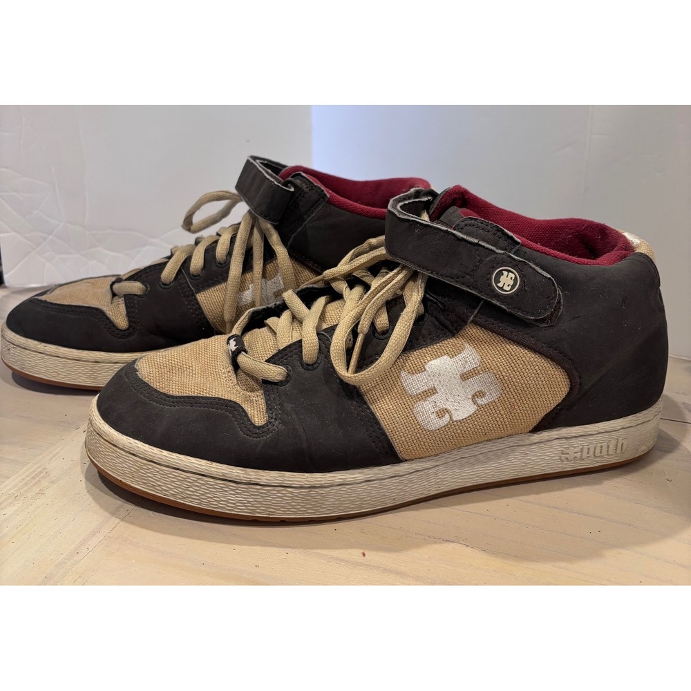 Ipath Grasshopper GH-005 Black Tan Hemp Skate Shoes Mens Size 10 Vintage 2004